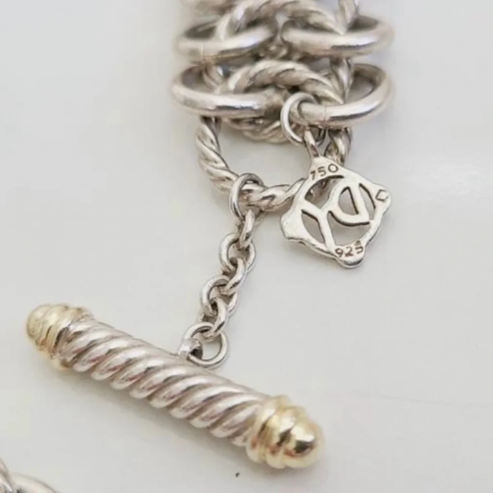 David Yurman Atlas Chainmail Bracelet With
Gold - Picture 7 of 9